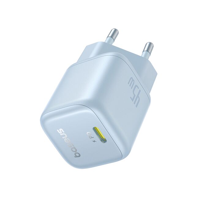 Alimentator pentru Priza, 45W, USB-C, GaN -  Baseus PicoGo (P10176800313-00) - Galaxy Blue