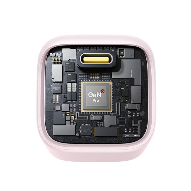Alimentator pentru Priza, 45W, USB-C, GaN -  Baseus PicoGo (P10176800413-00) - Baby Pink