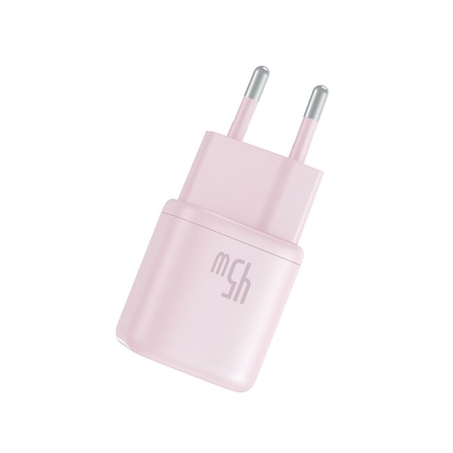 Alimentator pentru Priza, 45W, USB-C, GaN -  Baseus PicoGo (P10176800413-00) - Baby Pink