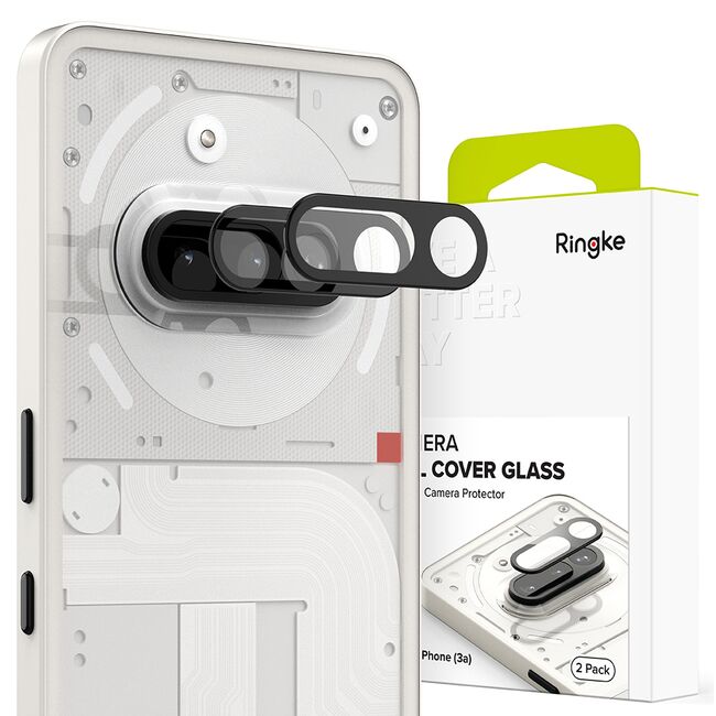 Folie Camera pentru Nothing Phone (3a) (set 2) - Ringke Camera Full Cover Glass - Clear