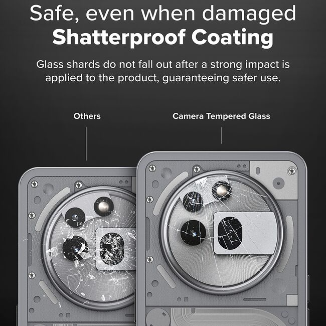 Folie Camera pentru Nothing Phone (3a) Pro (set 2) - Ringke Camera Tempered Glass - Clear