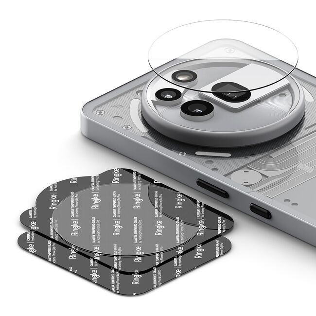 Folie Camera pentru Nothing Phone (3a) Pro (set 2) - Ringke Camera Tempered Glass - Clear