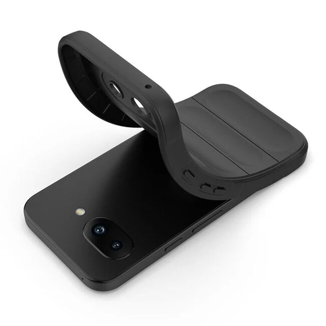 Husa pentru  Google Pixel 9A Liquid Silicone, Microfibre Lining, Non-Slip Airbag Design, Negru