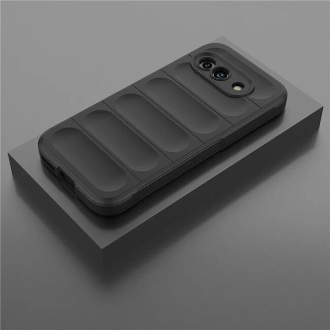 Husa pentru  Google Pixel 9A Liquid Silicone, Microfibre Lining, Non-Slip Airbag Design, Negru