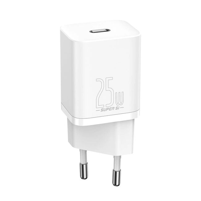 Incarcator Priza, USB-C, 25W - Baseus Super Si 1C (CCSP020102) - White