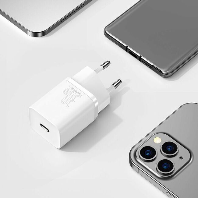 Incarcator Priza, USB-C, 30W - Baseus Super Si (CCSUP-J02) - White