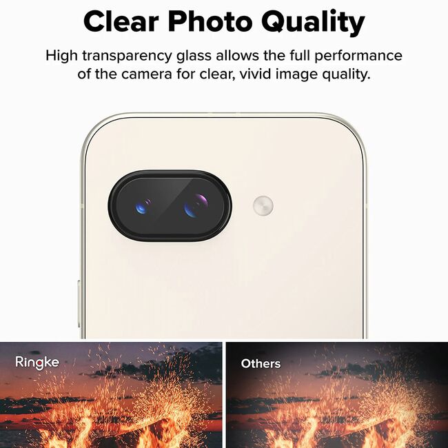 Folie Camera pentru Google Pixel 9a (set 2) - Ringke Camera Protector Glass - Clear