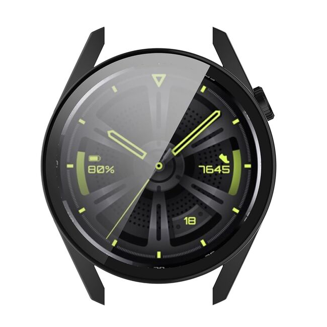 Set de Protecție 360° pentru Huawei Watch GT 3 (42mm) – Carcasa cu protectie ecran, Claritate HD, Design Elegant - Negru