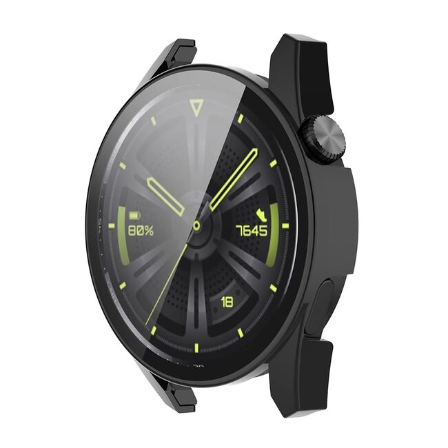 Set de Protecție 360° pentru Huawei Watch GT 3 (42mm) – Carcasa cu protectie ecran, Claritate HD, Design Elegant - Negru