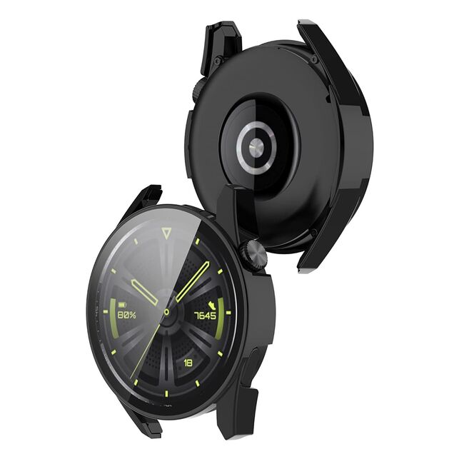 Set de Protecție 360° pentru Huawei Watch GT 3 (42mm) – Carcasa cu protectie ecran, Claritate HD, Design Elegant - Negru