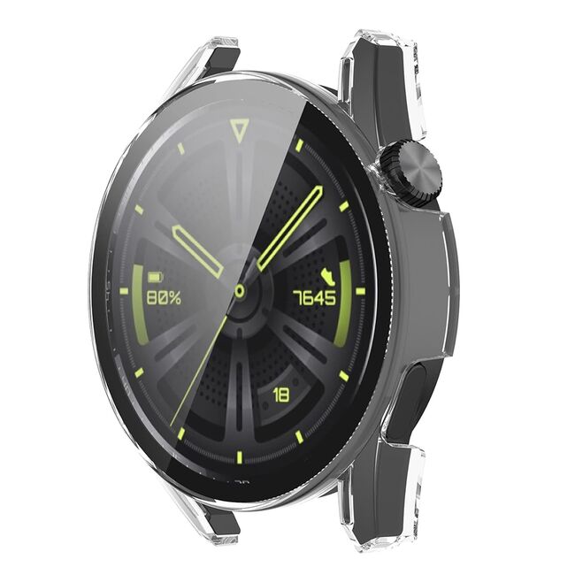 Set de Protecție 360° pentru Huawei Watch GT 3 (46mm) – Carcasa cu protectie ecran, Claritate HD, Design Elegant - Transparent