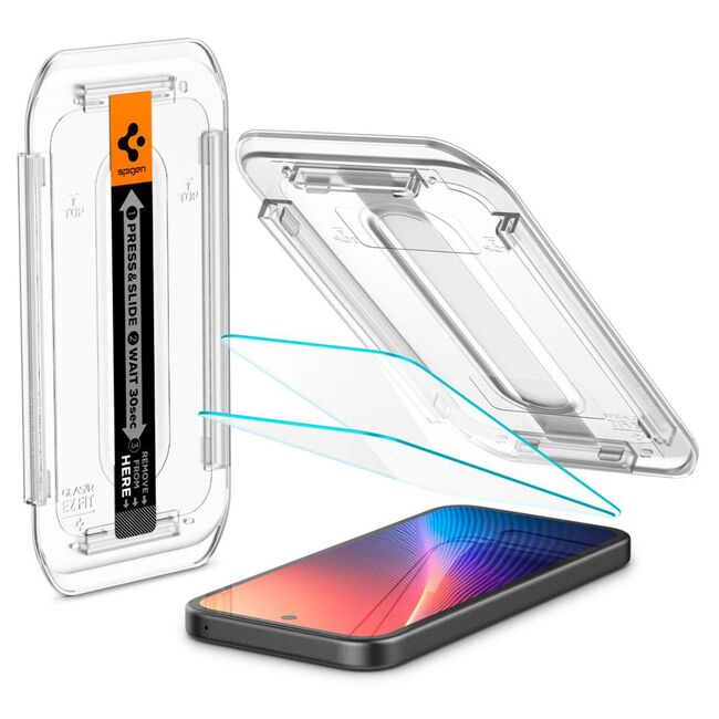 Folie pentru Google Pixel 9a (set 2) - Spigen Glas.tR EZ FIT - Clear