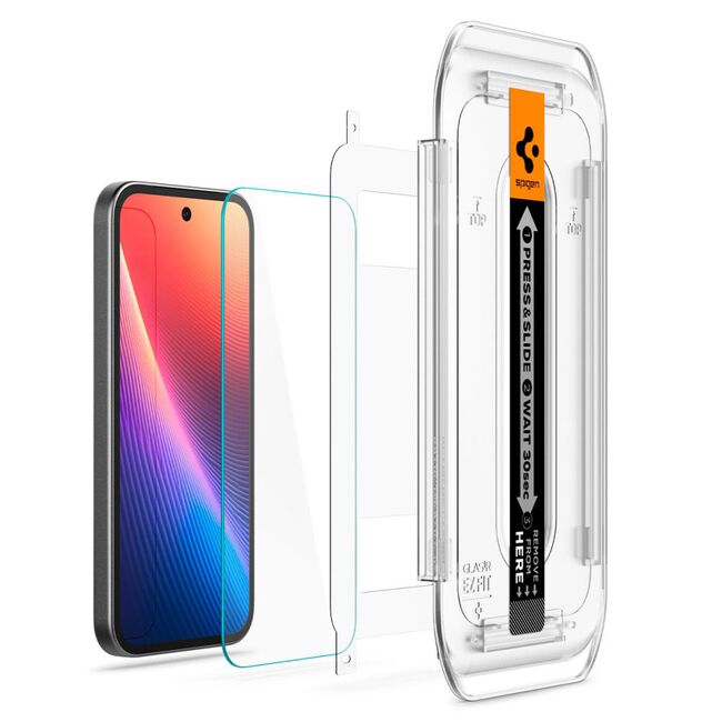 Folie pentru Google Pixel 9a (set 2) - Spigen Glas.tR EZ FIT - Clear