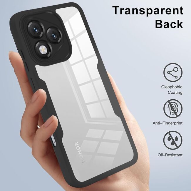 Set 360: Husa cu folie integrata pentru  Honor 400 Lite Protectie 360 fata / spate - Roz