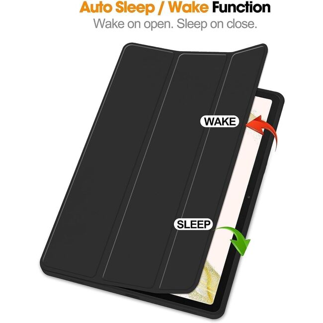 Husa pentru  Xiaomi Redmi Pad 2 Soft Shell cu functie wake-up/sleep si compartiment pentru stylus, tip stand - Negru