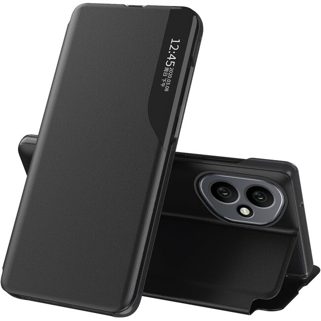 Husa pentru  Honor 400 tip carte, Smart View, Negru