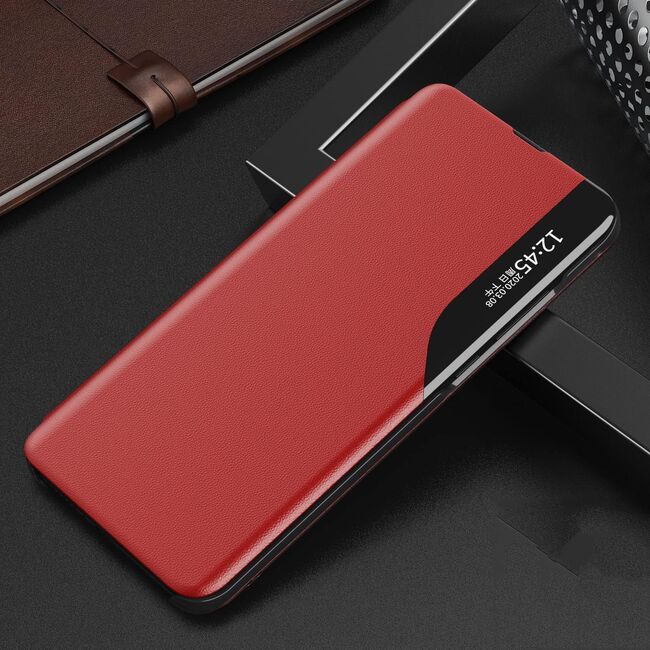 Husa pentru  Honor 400 tip carte, Smart View, Rosu