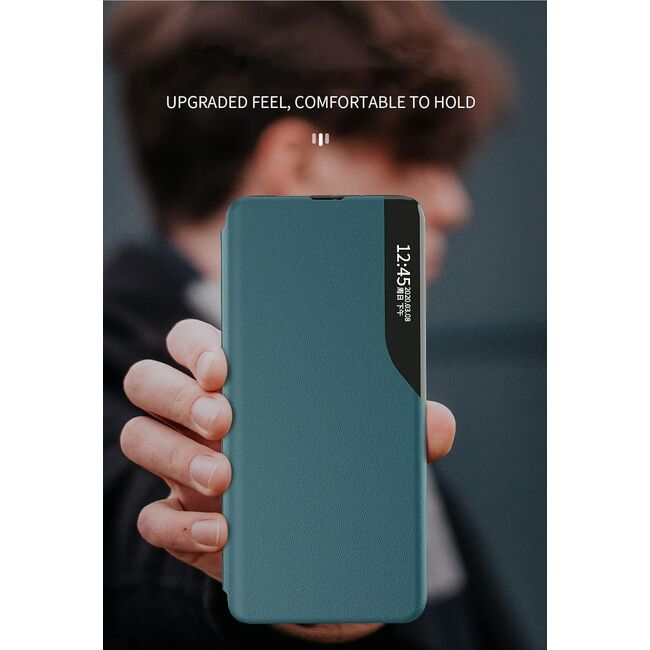 Husa pentru  Honor 400 tip carte, Smart View, Verde