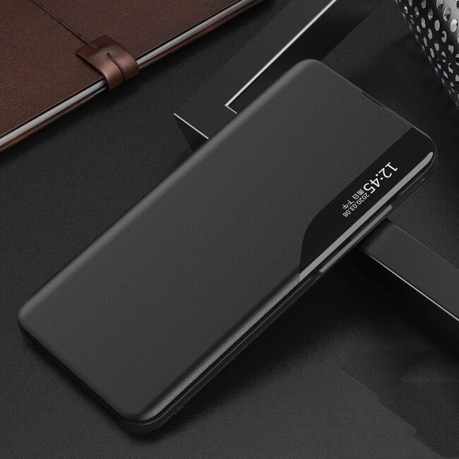 Husa pentru  Honor 400 tip carte, Smart View, Negru
