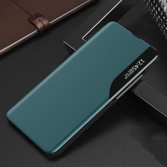 Husa pentru  Honor 400 tip carte, Smart View, Verde