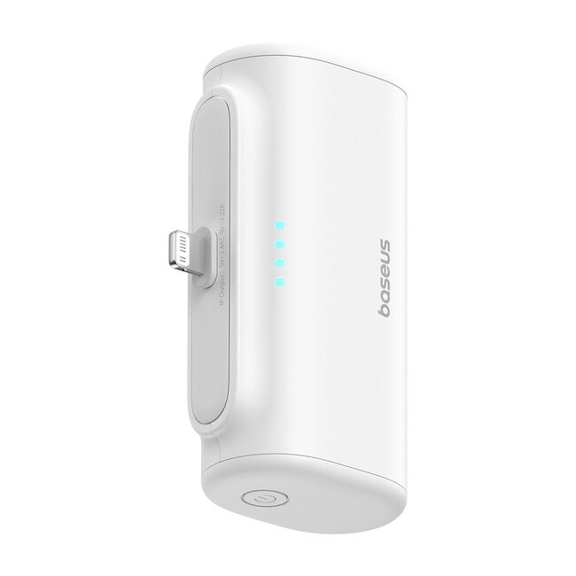 Power Bank pentru Telefon, Lightning, 20W, 5000mAh, Cablu Type-C - Baseus (P10068307413-00) - White