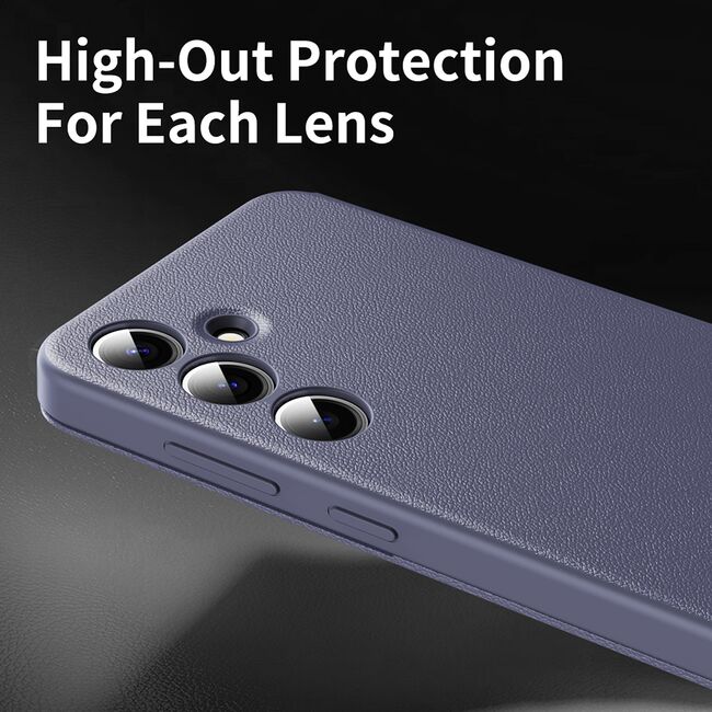 Husa pentru  Samsung Galaxy S24+ Plus Smart Window View Tip Carte – Design Premium, Vizualizare Inteligenta, Protectie 360°, Card Slot, Textura Mata Eleganta - Mov
