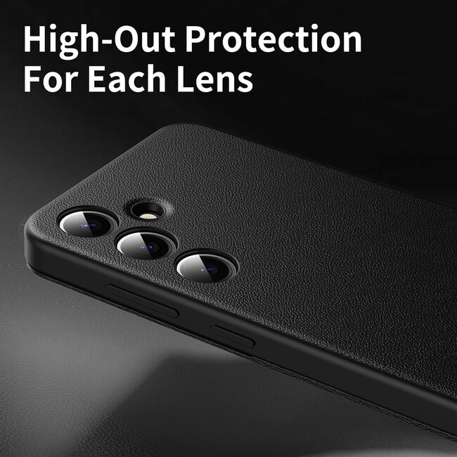 Husa pentru  Samsung Galaxy S24+ Plus Smart Window View Tip Carte – Design Premium, Vizualizare Inteligenta, Protectie 360°, Card Slot, Textura Mata Eleganta - Negru