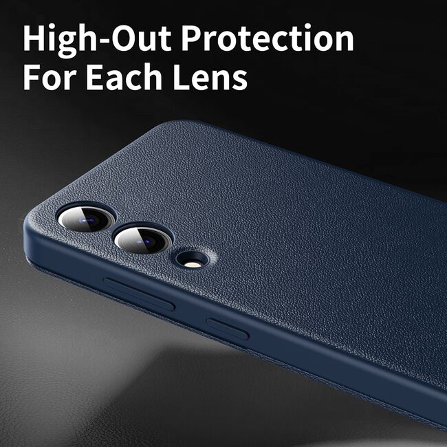 Husa pentru  Samsung Galaxy S25 Edge Smart Window View Tip Carte – Design Premium, Vizualizare Inteligenta, Protectie 360°, Card Slot, Textura Mata Eleganta - Albastru