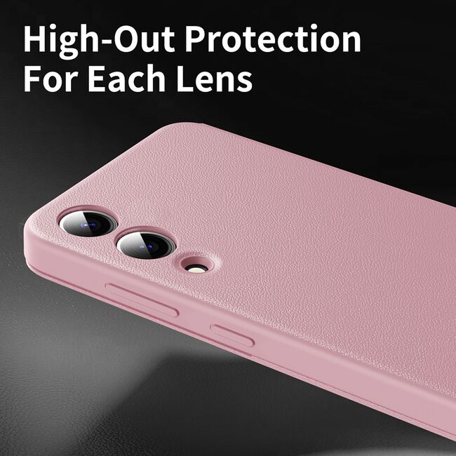 Husa pentru  Samsung Galaxy S25 Edge Smart Window View Tip Carte – Design Premium, Vizualizare Inteligenta, Protectie 360°, Card Slot, Textura Mata Eleganta - Roz