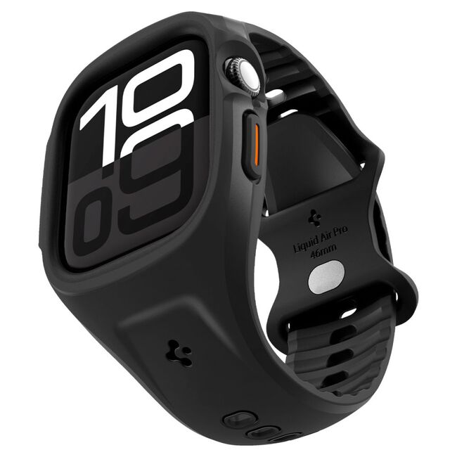 Husa pentru Apple Watch 10 46mm - Spigen Liquid Air Pro - Matte Black
