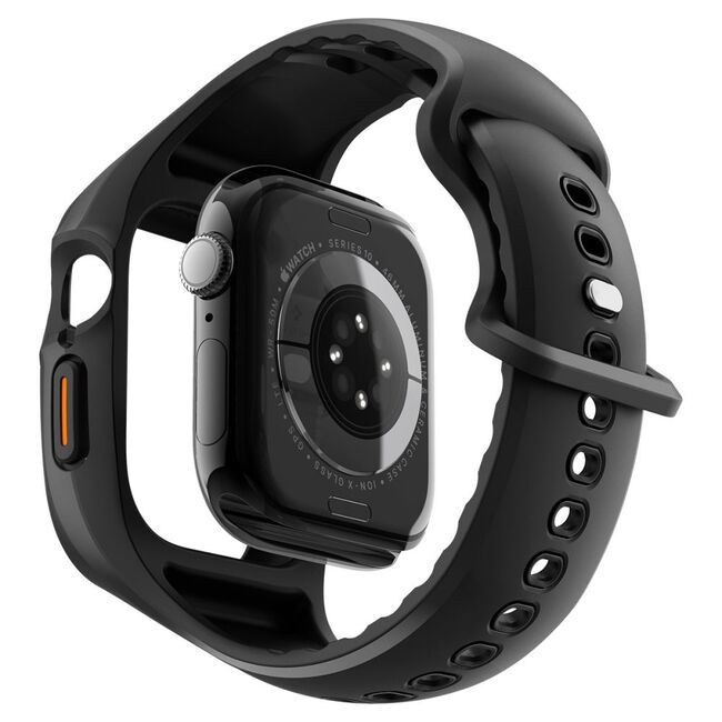 Husa pentru Apple Watch 10 46mm - Spigen Liquid Air Pro - Matte Black
