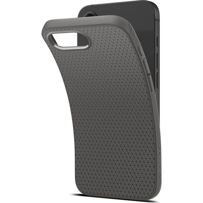 Husa pentru iPhone 16e - Spigen Liquid Air - Marble Grey