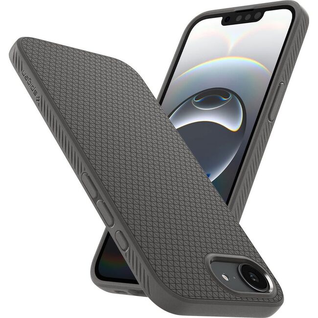 Husa pentru iPhone 16e - Spigen Liquid Air - Marble Grey