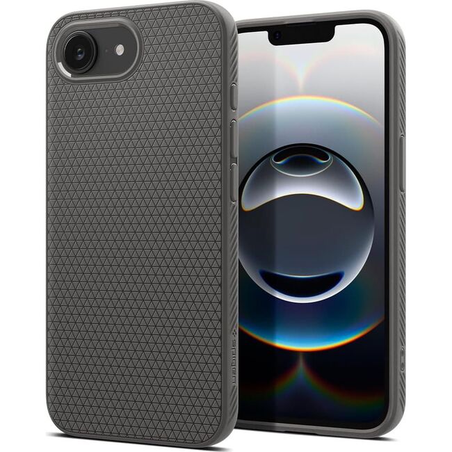 Husa pentru iPhone 16e - Spigen Liquid Air - Marble Grey
