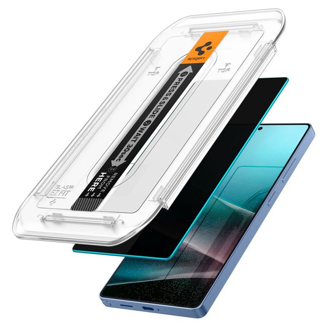 Folie pentru Samsung Galaxy S25 Ultra (set 2) - Spigen Glas.tR EZ FIT HD - Privacy