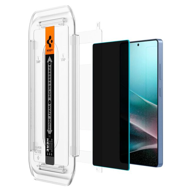 Folie pentru Samsung Galaxy S25 Ultra (set 2) - Spigen Glas.tR EZ FIT HD - Privacy