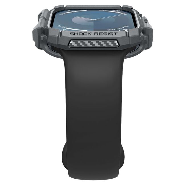 Husa pentru Apple Watch 10 46mm - Spigen Rugged Armor - Dark Grey