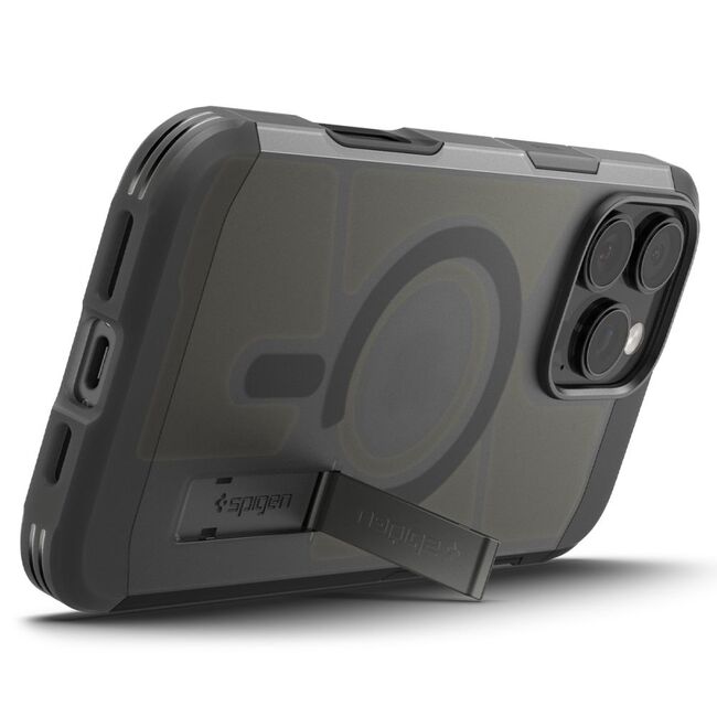 Husa pentru iPhone 16 Pro - Spigen Tough Armor MagSafe - Frost Black