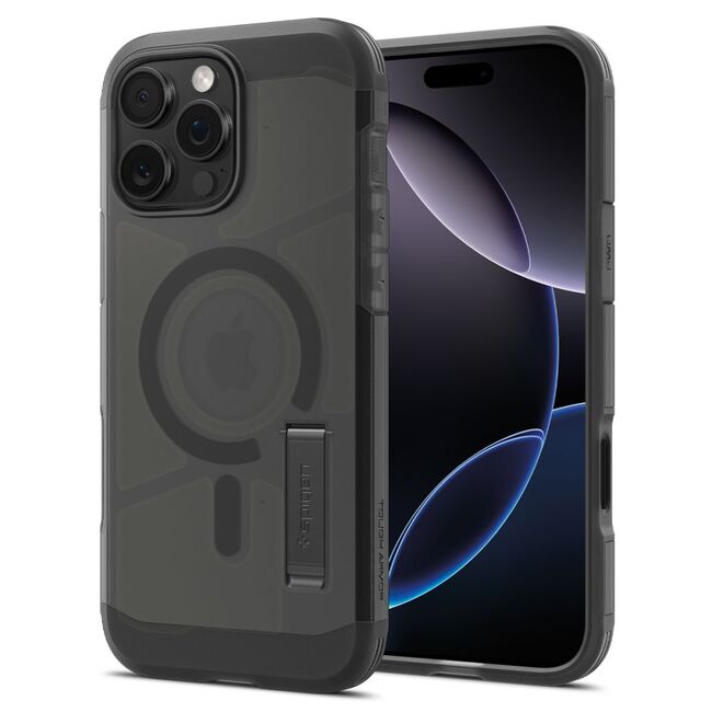 Husa pentru iPhone 16 Pro - Spigen Tough Armor MagSafe - Frost Black