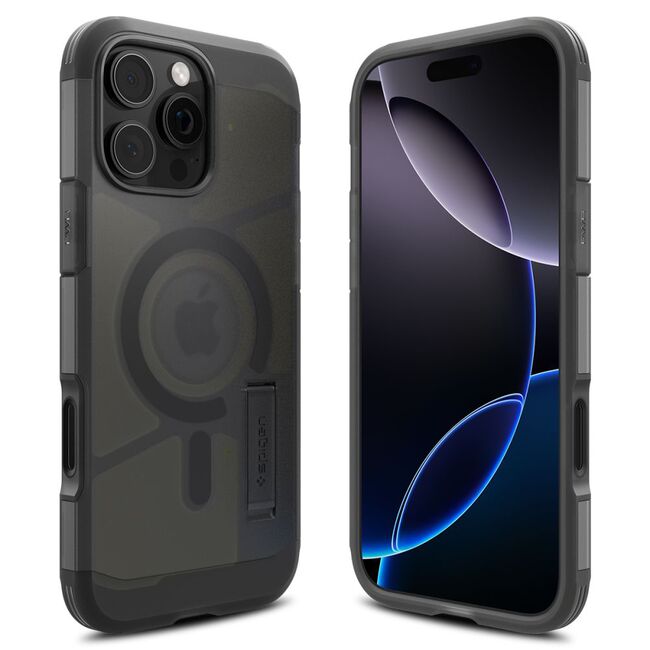 Husa pentru iPhone 16 Pro - Spigen Tough Armor MagSafe - Frost Black