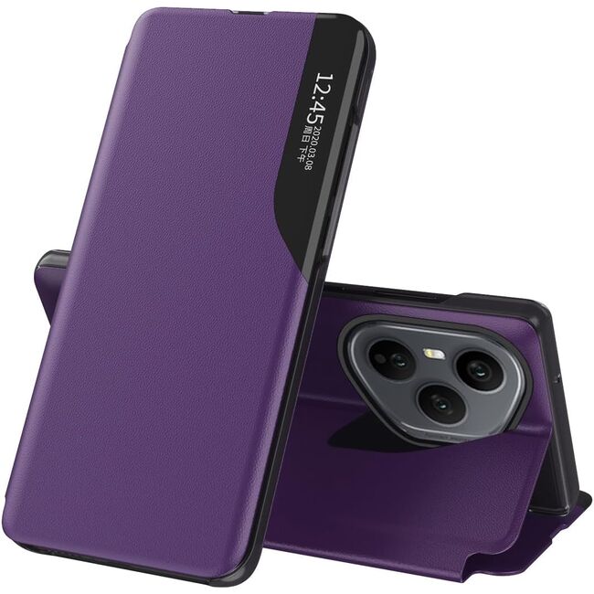 Husa pentru  Honor 400 Pro tip carte, Smart View, Mov
