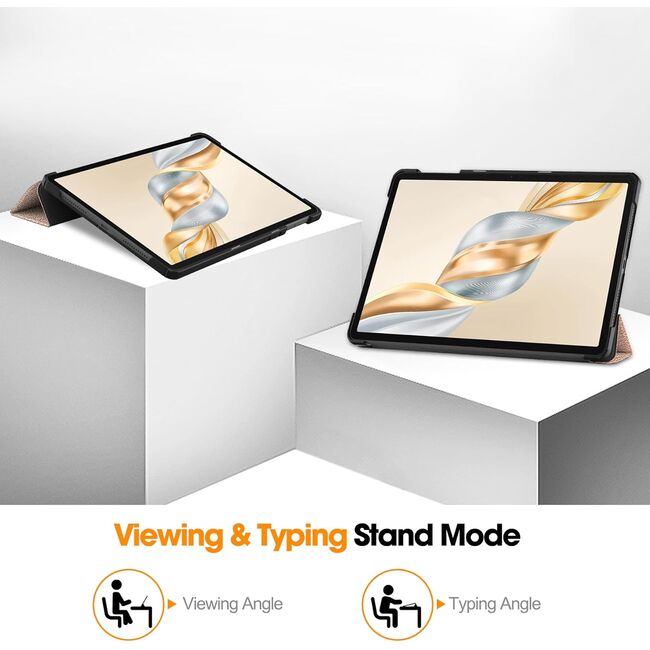 Husa pentru  Honor Pad X9a tip stand functie sleep/wake-up, protectie 360 - Roz