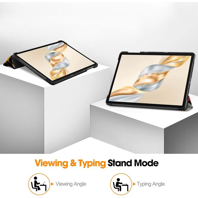 Husa pentru  Honor Pad X9a tip stand functie sleep/wake-up, protectie 360 - Graffiti