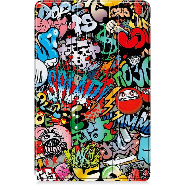 Husa pentru  Honor Pad X9a tip stand functie sleep/wake-up, protectie 360 - Graffiti