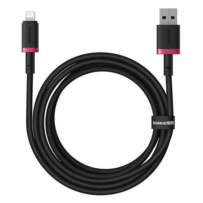 Cablu de Date USB la Lightning, 2.4A, 2m - Baseus Dura - Negru