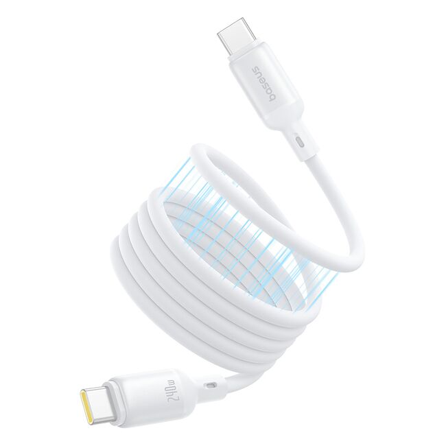 Cablu Type-C, 240W, Magnetic, 1m - Baseus PicoGo - Alb