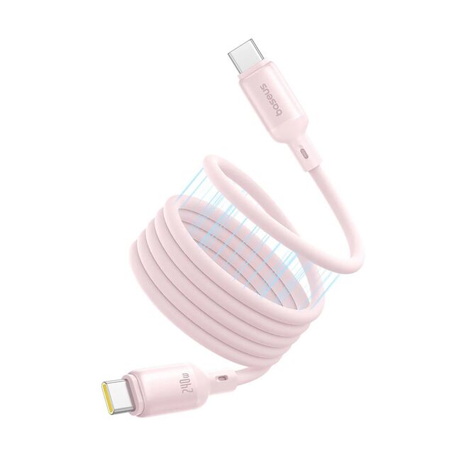 Cablu Type-C, 240W, Magnetic, 1m - Baseus PicoGo - Roz