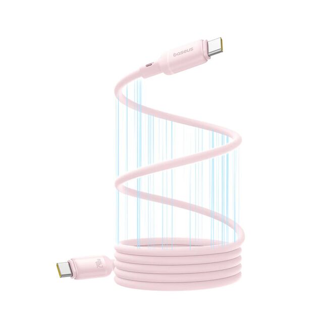 Cablu Type-C, 240W, Magnetic, 1m - Baseus PicoGo - Roz
