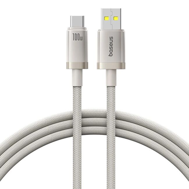 Cablu USB, Type-C, 100W, 2m - Baseus Titanium - Silver