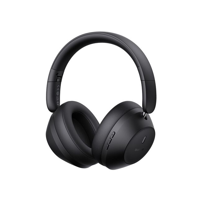 Casti Over-Ear, Sound Isolation, Bletooth 5.3, Foldable, Bass 30 Max, Type-C - Baseus Bass 30 Max - Cosmic Black